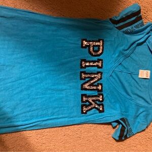 PINK Victoria's Secret Blue Kids T-Shirt
